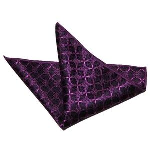 Gascoigne Silk Pocket Square Purple